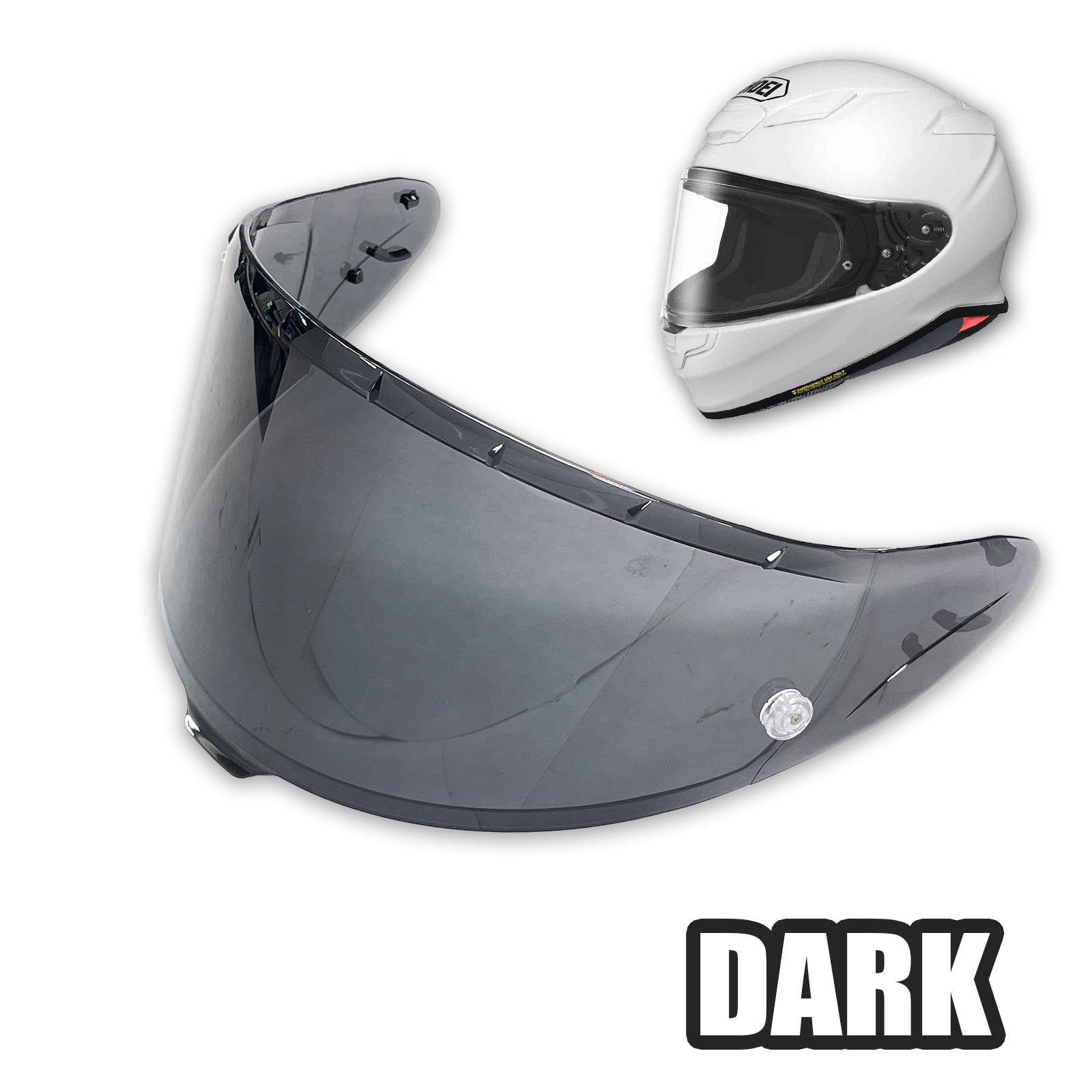 Amazon.com: MC MOTOPARTS Full Faced Helmet Visor Tinted Shield